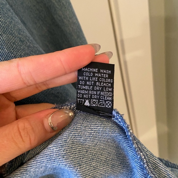 Velvet Heart Floral Embroidered Bomber-Stye Jean Jacket - Picture 6 of 6